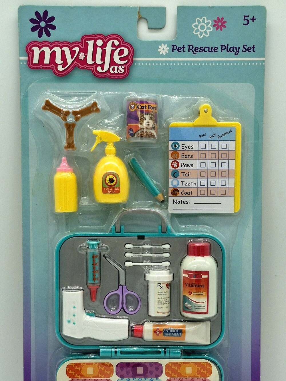 🐾 My Life As Pet Rescue Play Set 19 Piece Veterinary Accessory Set NWT 🩺